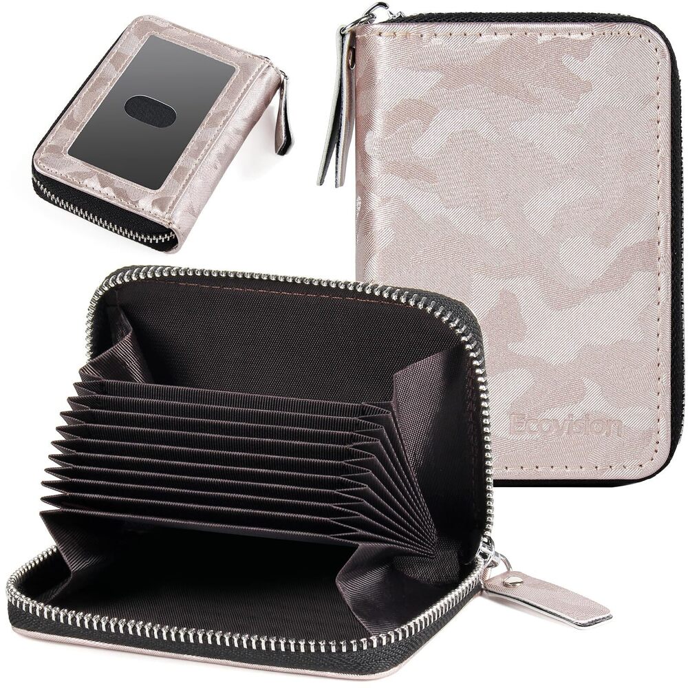 2908 Credit Card Wallet RFID Card Case Wallet Zipper Card Cases Holder
